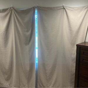 Elegant Cream Curtains 84” Room Darkening